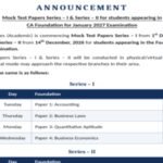 ICAI announces CA Foundation January 2027 mock test series 1, 2 dates; check full schedule
