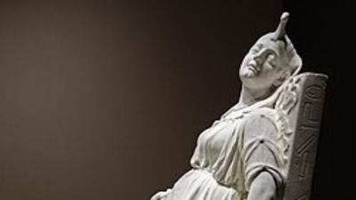 In 1876, New York artist sculpted Cleopatra’s death; 100 years later, the lost artwork was discovered while being used as a horse’s gravestone