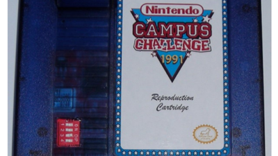 In 1991, Nintendo used special cartridges for its Campus Challenge and later destroyed all but one; the survivor reached a New York garage sale in 2006 and resold on eBay for ,100 three years later