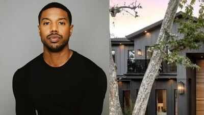In 2019, Michael B. Jordan bought this .8 million LA home with a pool and private outdoor spaces; inside his former Hollywood Hills residence |