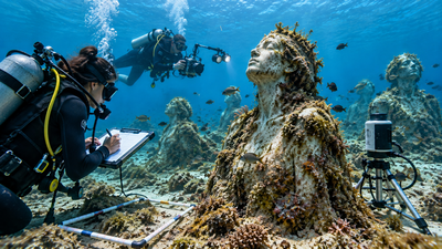 Italy’s underwater marble sculptures were built as art; a study finds they are becoming small artificial reef habitats | World News