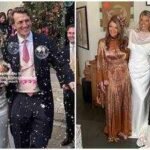 Annabel Croft’s daughter Lily Coleman marries Felix McCorquodale, an insurance executive and relative of Princess Diana, in London; bride stuns in two wedding dresses