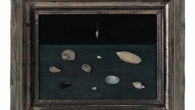 A Michigan collector paid  for a seashell painting at an estate sale; it was later identified as a 1951 Gertrude Abercrombie work; now it has sold in New York for a record ,352,600!