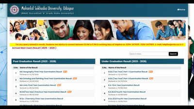 Mlsu Result 2026: MLSU result 2026 out: BA, MBA, MA Sanskrit, MSc results released at mlsu.ac.in, direct link here