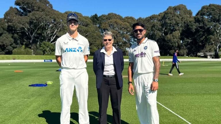 India A vs New Zealand A 1st Unofficial Test Live Score: KL Rahul, Sai Sudharsan, Yashasvi Jaiswal fall cheaply as India A struggle against New Zealand A