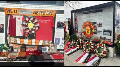 Thieves smash Munich air disaster memorial display case and steal treasured items honouring eight Man Utd players | Football News