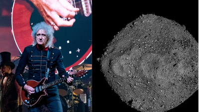 Nasa struggled to find a safe sampling site on asteroid Bennu; Queen guitarist Brian May used his little-known 3D imaging skills to reveal its treacherous terrain |