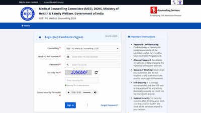 NEET PG Counselling 2026: Round 1 choice locking closes today, round 1 provisional seat allotment result on October 24