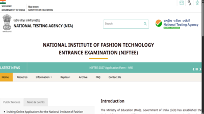 NIFTEE 2027 registration begins at exams.nta.nic.in; check exam date and application deadline