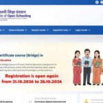 NIOS Bridge Course 2026: Registration reopens on October 21, check eligibility and application details