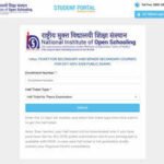 NIOS Hall Ticket 2026 out for Class 10 and 12, download October theory admit card at sdmis.nios.ac.in