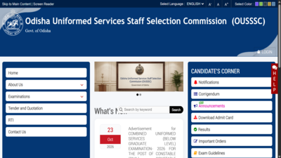 OUSSSC recruitment 2026: Notification released for 7,268 posts; check eligibility, direct link to apply