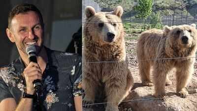 Outlander actor Steven Cree opens bear sanctuary in Armenia; three rescued Syrian brown bears move from filthy cages to spacious habitats | World News