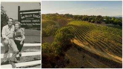 Fred MacMurray raised cattle on his 1,750-acre California ranch; part of it, the 52-acre Flax Estate and Vineyard, now owned by Jeffrey Ubben and Laurie Ubben, lists for  million after their  million purchase in 2016