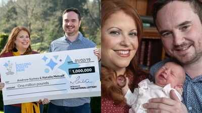 In 2019, a Thornbury couple won £1 million on EuroMillions while Natalie was eight months pregnant; days later, daughter Poppy arrived about a month early: ‘She wanted to join us for it all’