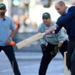 Ajinkya Rahane, Ganguly play tennis-ball cricket with Britain’s Prince WIlliam outside Buckingham Palace | Cricket News