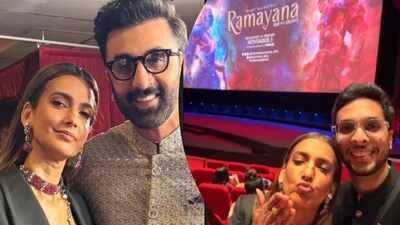 Ranbir Kapoor reunites with ‘Yeh Jawaani Hai Deewani’ co-star Poorna Jagannathan at ‘Ramayana: Rise of a Legend’ LA premiere; actress encourages fans to watch epic in 3D |