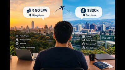 Rs 90 LPA in Bengaluru or $300k in San Jose: Redditor asks if it’s wiser to move to US on an L1 visa