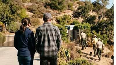 California couple says county entered their property for road-safety work, they spent $300,000 fixing alleged damage and then received a $676,703 bill; fresh federal court order keeps part of fight alive