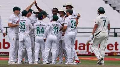 Simon Harmer and Rabada dismantle Australia in Cape Town; South Africa storm to 2-1 series win | Cricket News