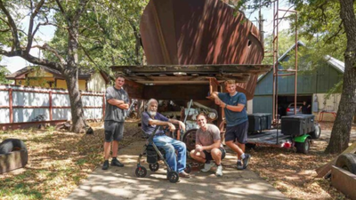 Since 1987, an 86-year-old Texas man named Dale has spent decades building a 62-foot boat in his yard; when three visitors discovered his dream, strangers helped raise money to finish and move it