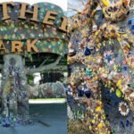 In 2010, artists began turning a vacant Houston lot into a park using broken dishes, bottle caps, shells, keys and discarded tiles; 16 years later, more than 300 artists have filled it with a 400-foot mosaic wall and free public art