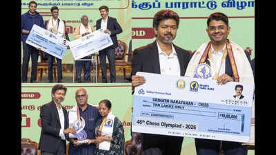 Gukesh, Praggnanandhaa get Rs 15 lakh each as Tamil Nadu awards Rs 60 lakh to Chess Olympiad medallists | Chess News