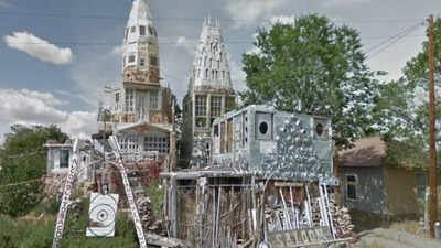 Colorado veteran Cano Espinoza began covering his home with discarded hubcaps, cans, screen doors and scrap metal in 1980; more than four decades later, Cano’s Castle remains a well-known roadside attraction in Antonito