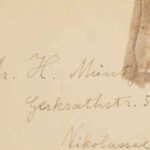 Around 1929, Albert Einstein filled a handwritten letter to mathematician Chaim Herman Muntz with equations; nearly a century later, the one-page document and its original envelope sold for ,811