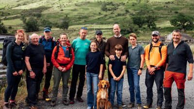 Kate Middleton climbed Britain’s three highest peaks within 24 hours in June to support a cancer charity; four months later, she shared an unseen photo with William, their three children and mountain rescuers