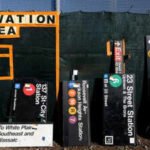 New Yorkers queued for hours to buy discarded subway hardware at an MTA sale where old signs cost 0 to over ,000, orange seats sold for about 0 and Spike Lee picked up a Penn Station sign