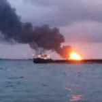 Two oil tankers on fire after hitting mines: Iran’s Guards