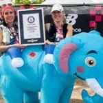 Two runners completed the London Marathon inside one giant inflatable elephant in 4:15:40; they set a world record while raising money for type 1 diabetes | World News