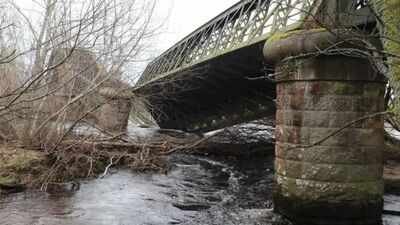 Two spans of a 140-year-old Scottish railway bridge fell into the River Spey; engineers are investigating the collapse as restoration options could cost more than £1 million | World News
