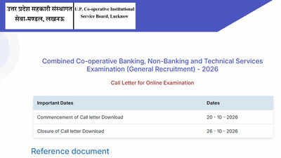 UPCISB recruitment 2026: Manager, Clerk and Junior Engineer admit cards released, check details
