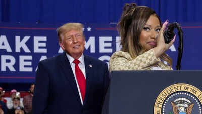 Nicki Minaj joins Donald Trump at Michigan rally; US President compliments rapper saying ‘she never looked more beautiful’ |