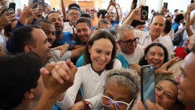 ‘I am here. With you’: Nobel laureate, Venezuela opposition leader Machado returns after nearly a year in exile