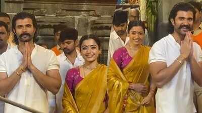 After meeting Vijay in Chennai, Vijay Deverakonda and Rashmika Mandanna seek blessings at Tirumala temple ahead of ‘Ranabaali’ release | Telugu Movie News