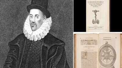 In 1600, William Gilbert argued that Earth was a giant magnet and coined the language of electricity; his book passed through a historic library and several auctions before selling for Rs 58.5 lakh in 2026