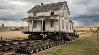 Woman spends up to $380,000 to move her great-great-grandparents’ 112-year-old house to her husband’s family farm | World News