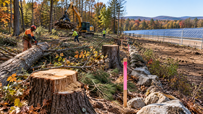 Workers clearing land for a solar farm in New Hampshire cut 30 trees on the wrong property; settlement with the electric company and tree service hit $100,000 | World News
